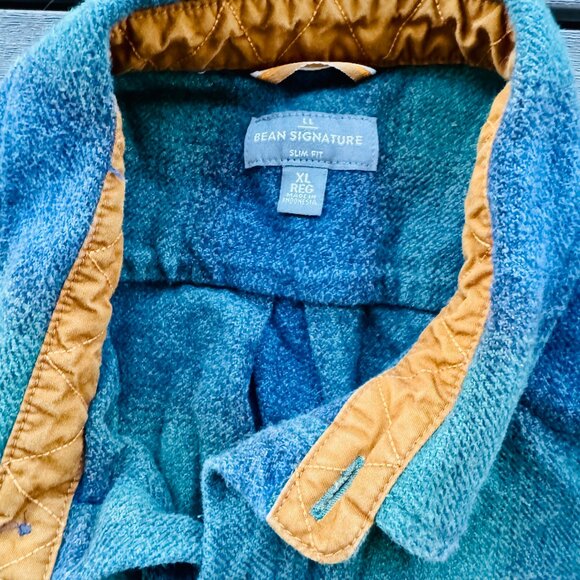 LL Bean 2025 Mens Signature Northwoods Twill Flannel Shirt XL Deepest Pine Green - Picture 3 of 5